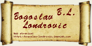Bogoslav Londrović vizit kartica